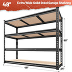 Haven Ridge Pro Heavy-Duty Storage Shelving – 4 Tier