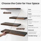 Heritage Rustic Wall Shelf Collection – Triple Tier Floating Display Shelf