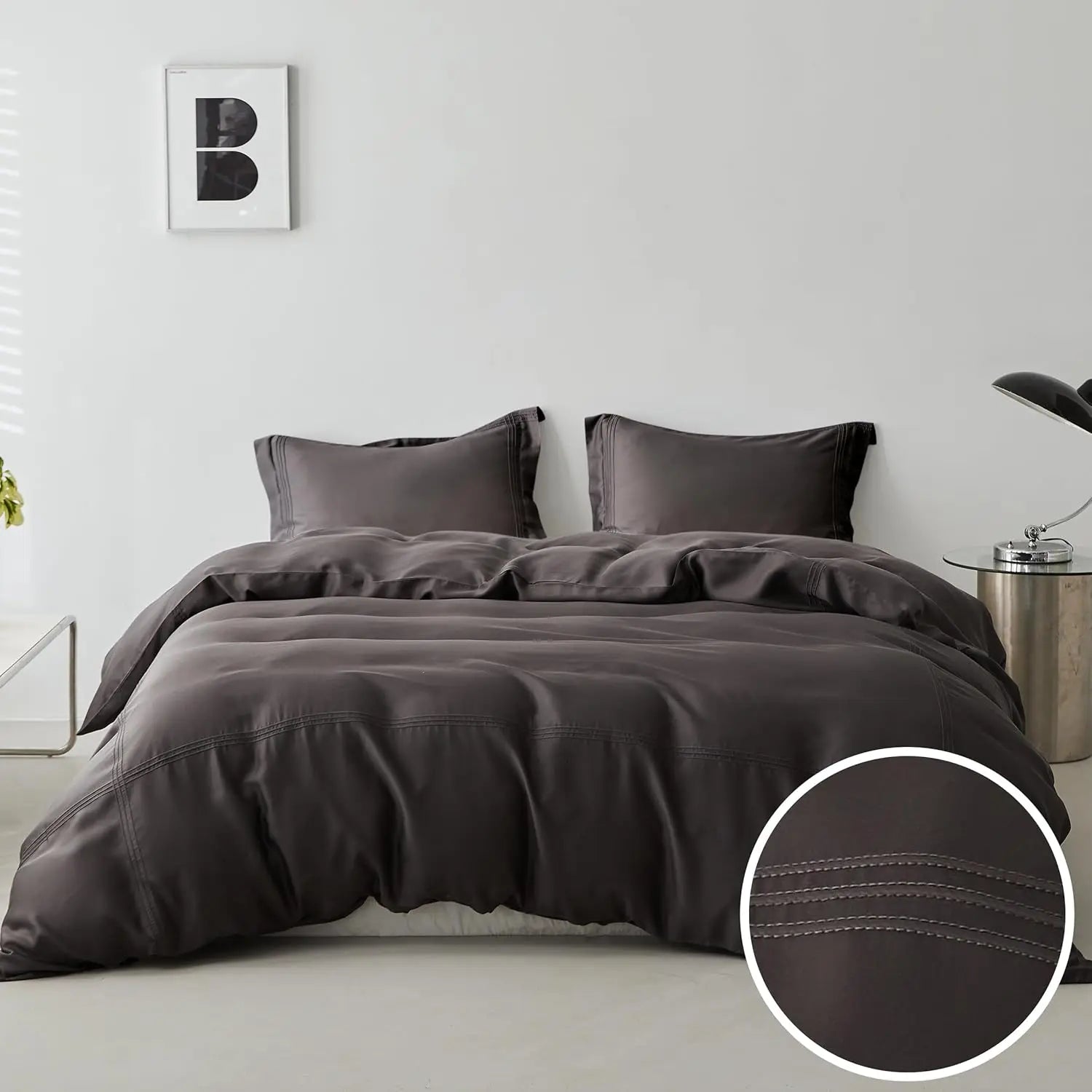 Haven Luxe Eucalyptus Tencel Cooling Duvet Cover Set – 3 Piece
