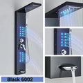 Cascade Elite LED Shower Panel Tower System with Rainfall, Waterfall & SPA Massage Jets