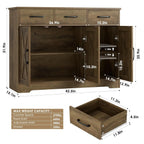 Haven Ridge Heritage Farmhouse Sideboard Buffet Cabinet