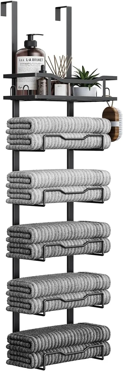 Heritage Over-the-Door Towel Storage Rack – 6 Tier