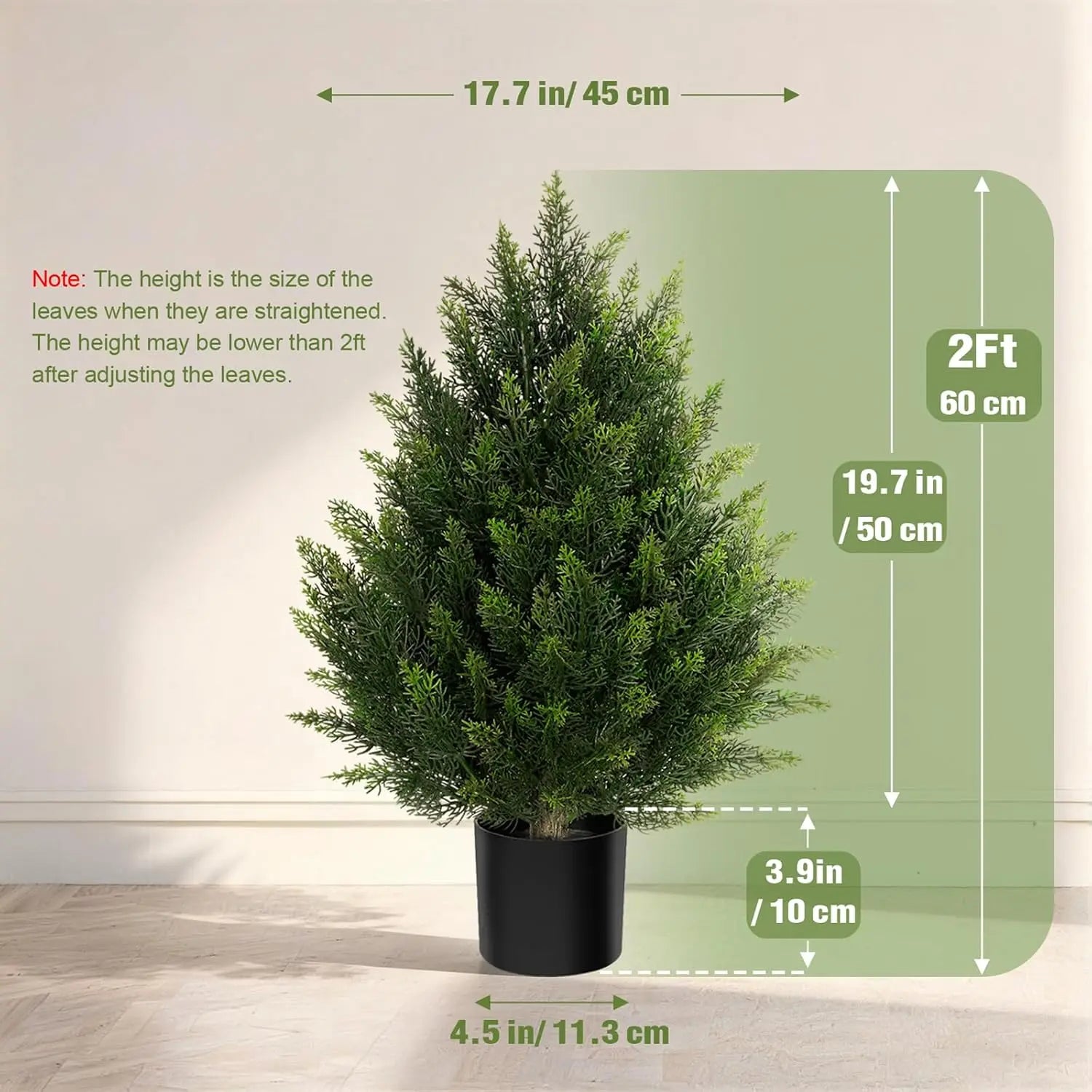 Evergreen Cedar Faux Topiary Tree