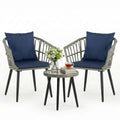 Harbor Breeze 3-Piece Wicker Bistro Patio Set