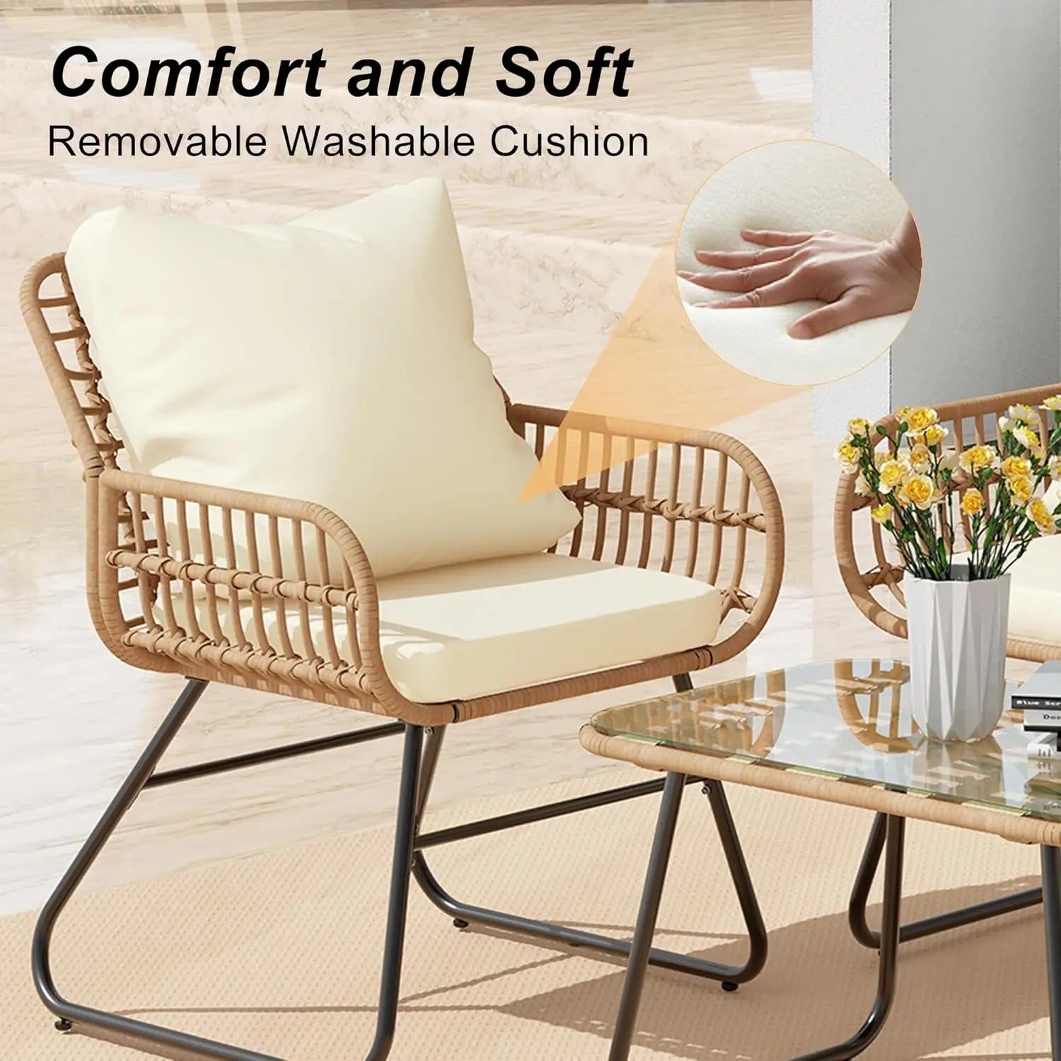 Coastal Haven 4-Piece Patio Bistro Set