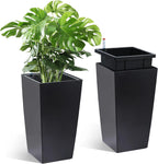 Haven Ridge Modern Self-Watering Rectangular Planter Set – 2 Piece