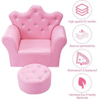 Princess Chair & Ottoman Set