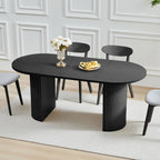 Heritage Ridge Oval Farmhouse Dining Table – 70.8 Inch