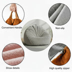 CloudNest Faux Fur Bean Bag Lounge Chair Cover