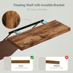 Heritage Rustic Farmhouse Floating Shelves – Set of 2