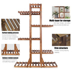 Haven Ridge 6-Tier Solid Pine Wood Plant Stand
