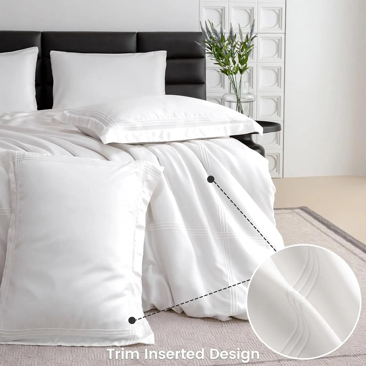 Haven Luxe Eucalyptus Tencel Cooling Duvet Cover Set – 3 Piece
