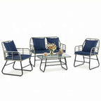Willow Harbor Wicker Patio Conversation Set