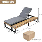 Coastal Retreat Adjustable Patio Chaise Lounge Set