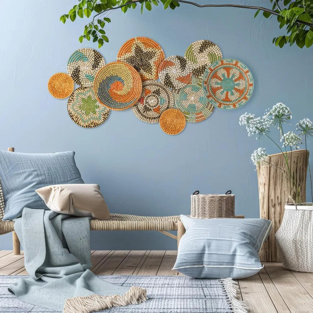 Willow Haven Boho Woven Wall Basket Collection