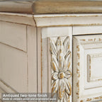 Realyn French Country 3-Drawer Nightstand with Charging Station