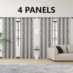 Midnight Wave Blackout Thermal Curtain Set