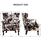 2-Piece Button-Tufted Wingback Accent Chair Set
