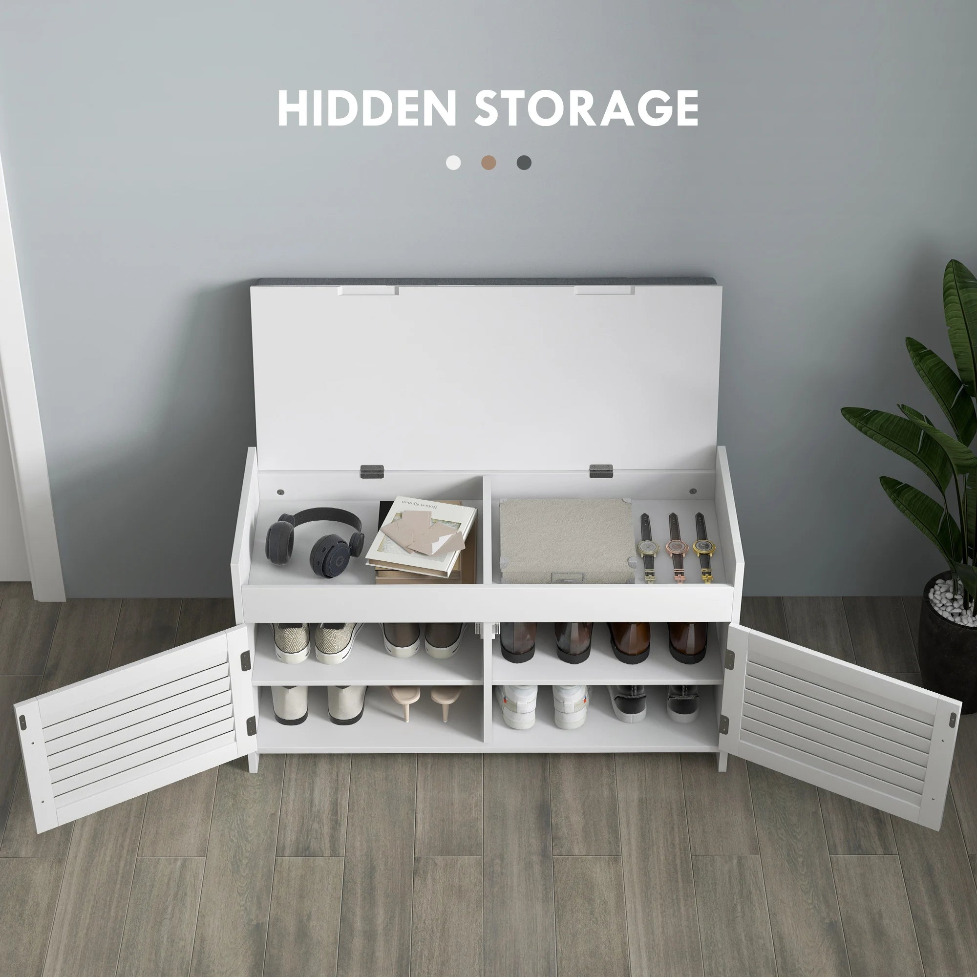 Willow Landing Entryway Shoe Storage Bench