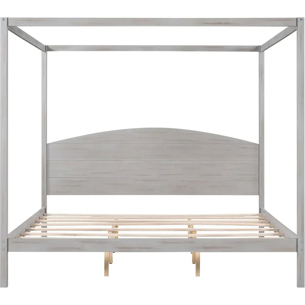 Willow Creek King Canopy Bed Frame