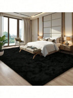 Plush Long-Pile Shag Area Rug with Non-Slip Backing
