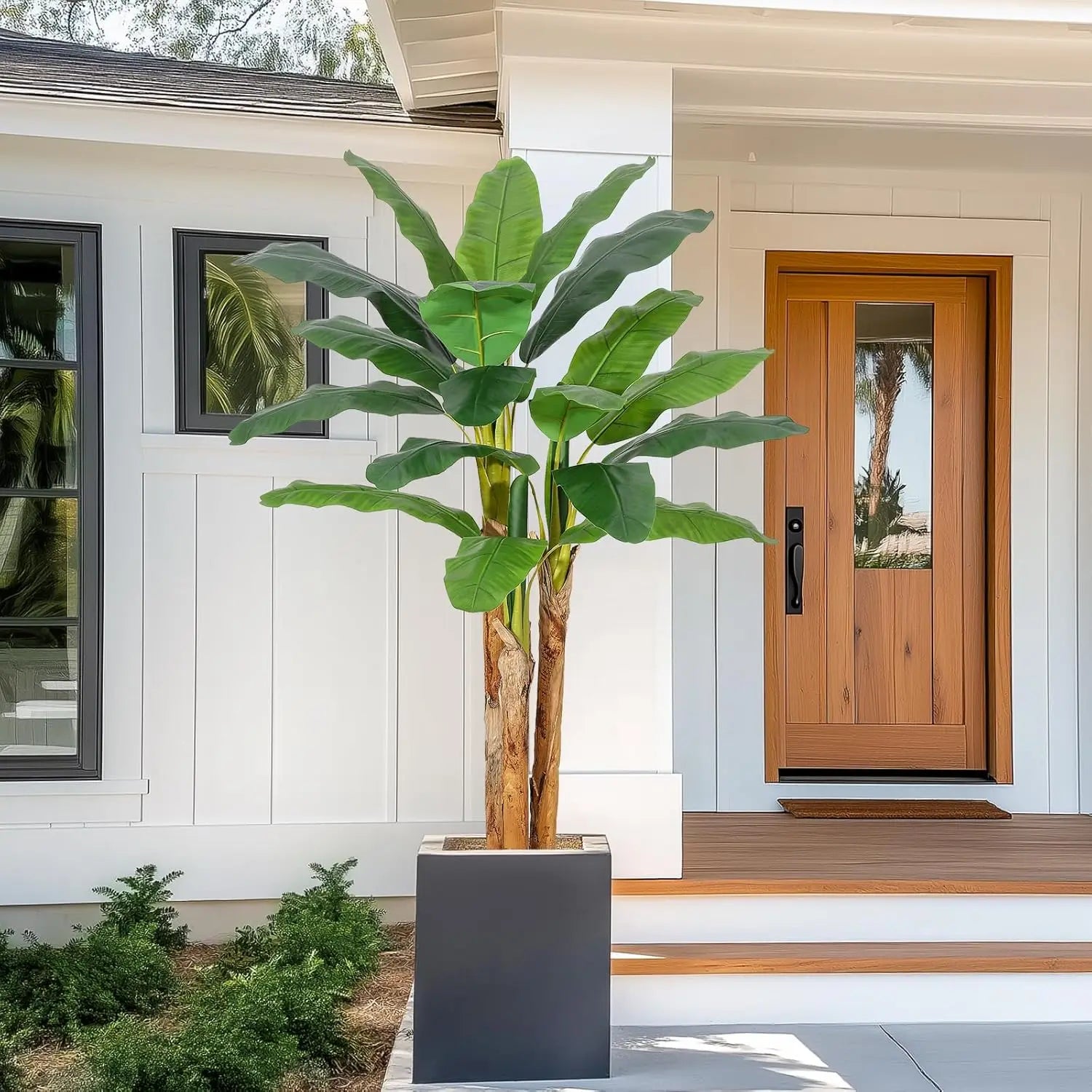 Tropical Haven Faux Banana Tree