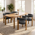 Boucle Dining Chair Set of 4 Corduroy Upholstered Dining Room Chairs Kitchen Chairs with Metal Legs Mid Century Modern, Custom