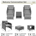 Coastal Cove 5-Piece Patio Conversation Set