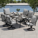 Haven Ridge 7-Piece Patio Dining Set with Swivel Chairs