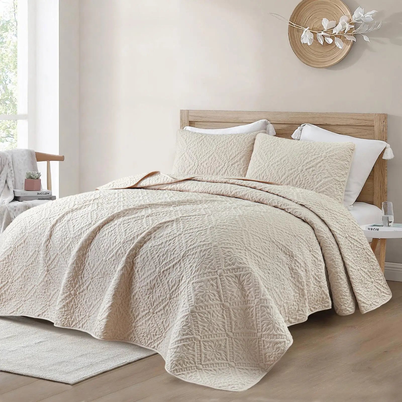Willow Bloom Quilted Bedspread Set