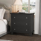 Modern 3-Drawer Wood Storage Dresser
