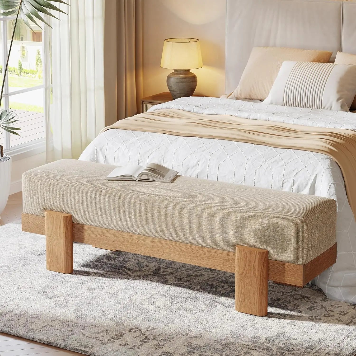 Hearthstone Upholstered Entryway Bench