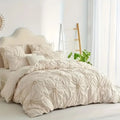 Bohemian Textured Rhomboid Duvet Cover Set