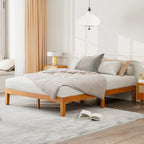 Solid Pine Wood Platform Bed Frame