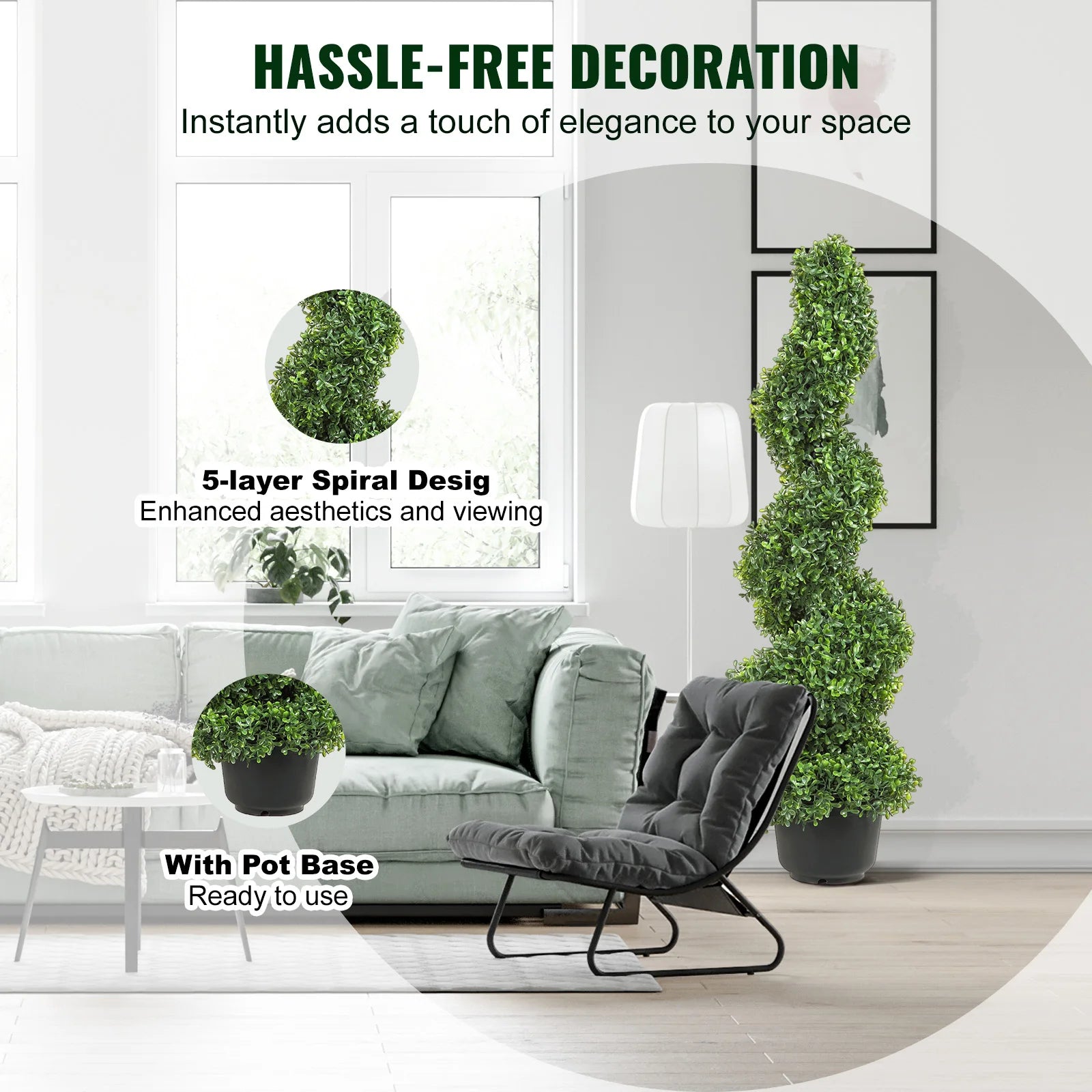 Heritage Spiral Boxwood Topiary Tree – 24", 36" & 48"