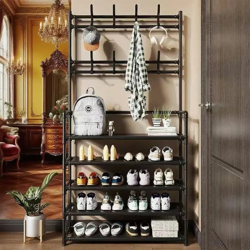 EntryEase Multi-Tier Entryway Shoe Rack & Storage Organizer
