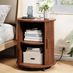 Haven Ridge Fluted Round End Table Set