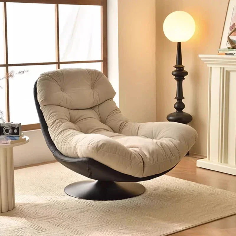Ergonomic Bedroom Swivel Chairs Restaurant Modern Luxury Nordic Recliner Chair Makeup Single Wingback Living Room Furniture