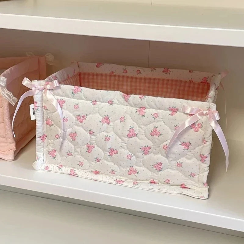Kawaii Cottagecore Fabric Storage Box