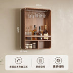 Nordic Oak Wall-Mounted Wine & Bottle Display Rack