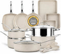 Hearthstone Ceramic Nonstick Cookware Collection – 20 Piece Set