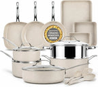 Hearthstone Ceramic Nonstick Cookware Collection – 20 Piece Set