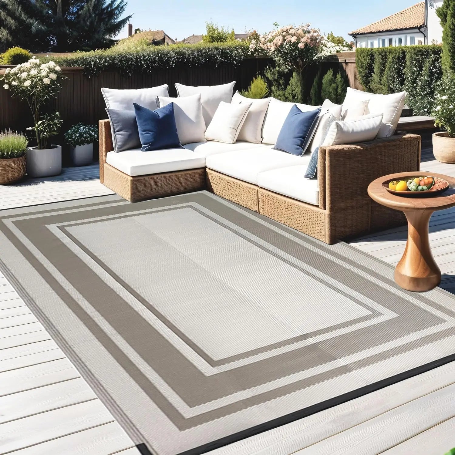 Haven Ridge Reversible Outdoor Patio Rug – 9' x 12'