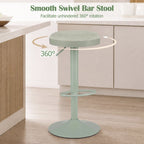 Adjustable Bar Stools Set of 2 with Padded Seat