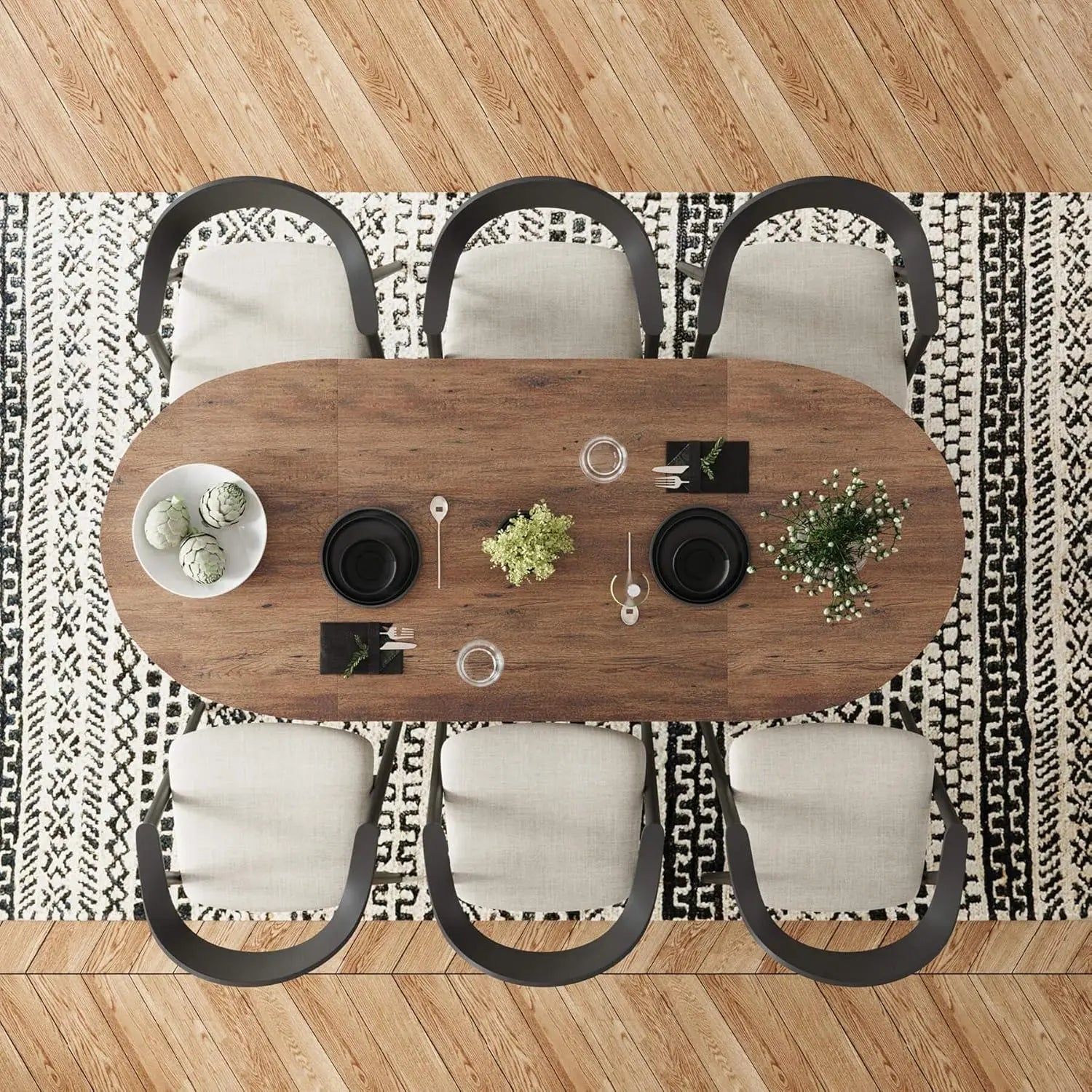 Heritage Oval Farmhouse Dining Table – Seats 6 to 8