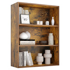 Heritage Essentials 4-Tier Wooden Bookcase & Open Storage Shelf