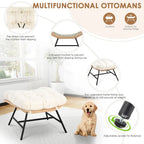 Savannah Wicker Egg Lounge Chair with Ottoman