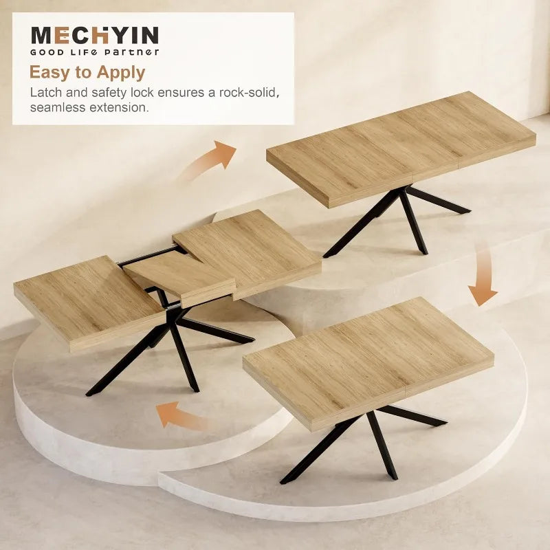 Heritage Extendable Farmhouse Dining Table – Seats 4 to 8