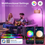 LumaHaven Smart RGB LED Corner Floor Lamp
