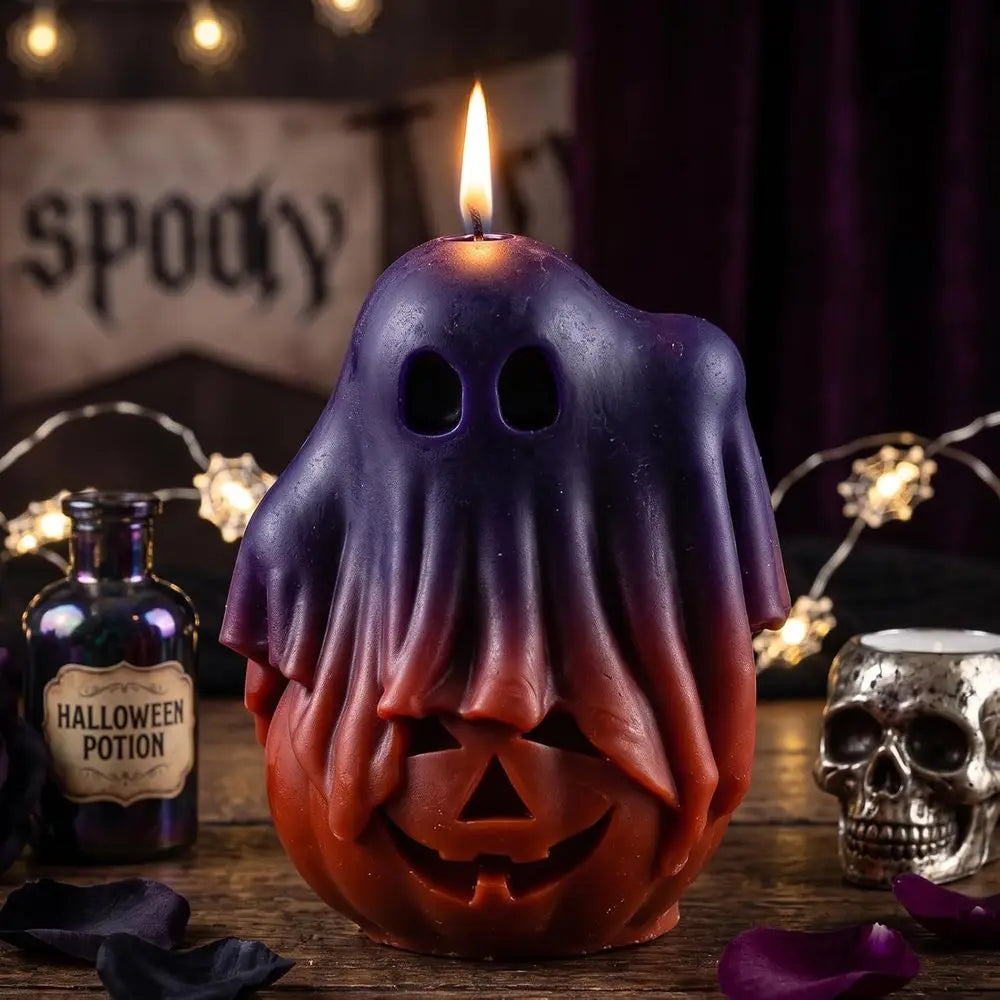 HavenHarvest Pumpkin Silicone Candle Mold – DIY Fall Candle & Craft Mold